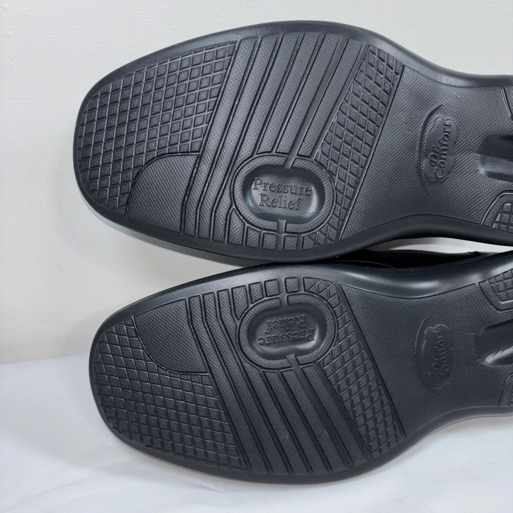 Dr. Comfort Mens 11.5XW 6210 Frank‎ Black Leather Monk Strap Shoes Ortho Dressy